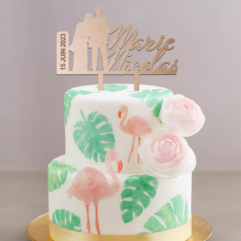 Topper cake Mariage silhouette – Image 2